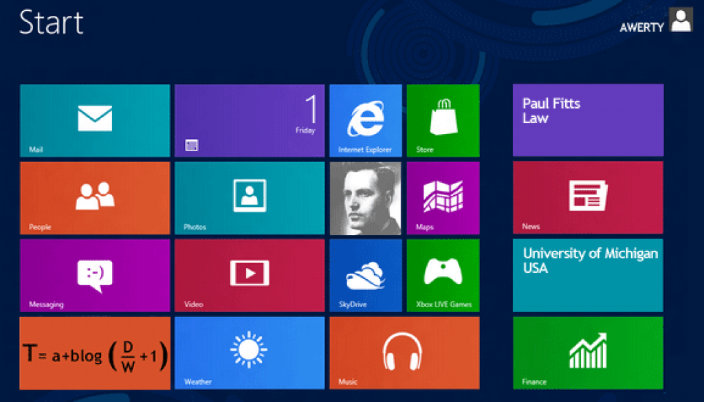 Interfaz Windows 8