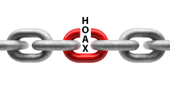 Romper las cadenas de Hoax