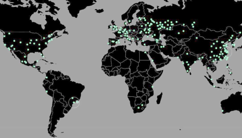 ransomware cyber attack map
