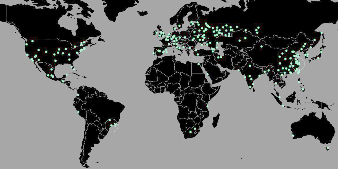 ransomware cyber attack map