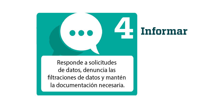 GDPR Reglamento general de Proteccion de Datos Paso 4 Informar